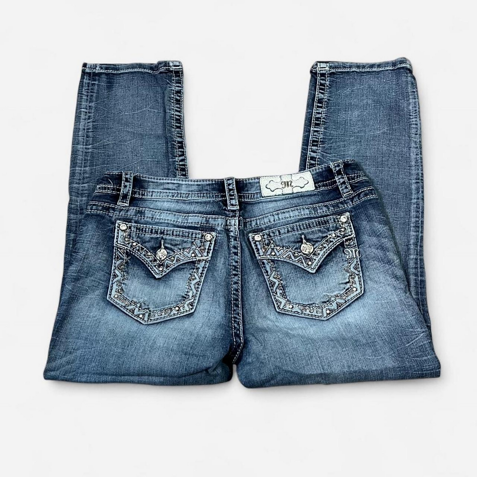 Miss Me Women's Blue Capris • S30