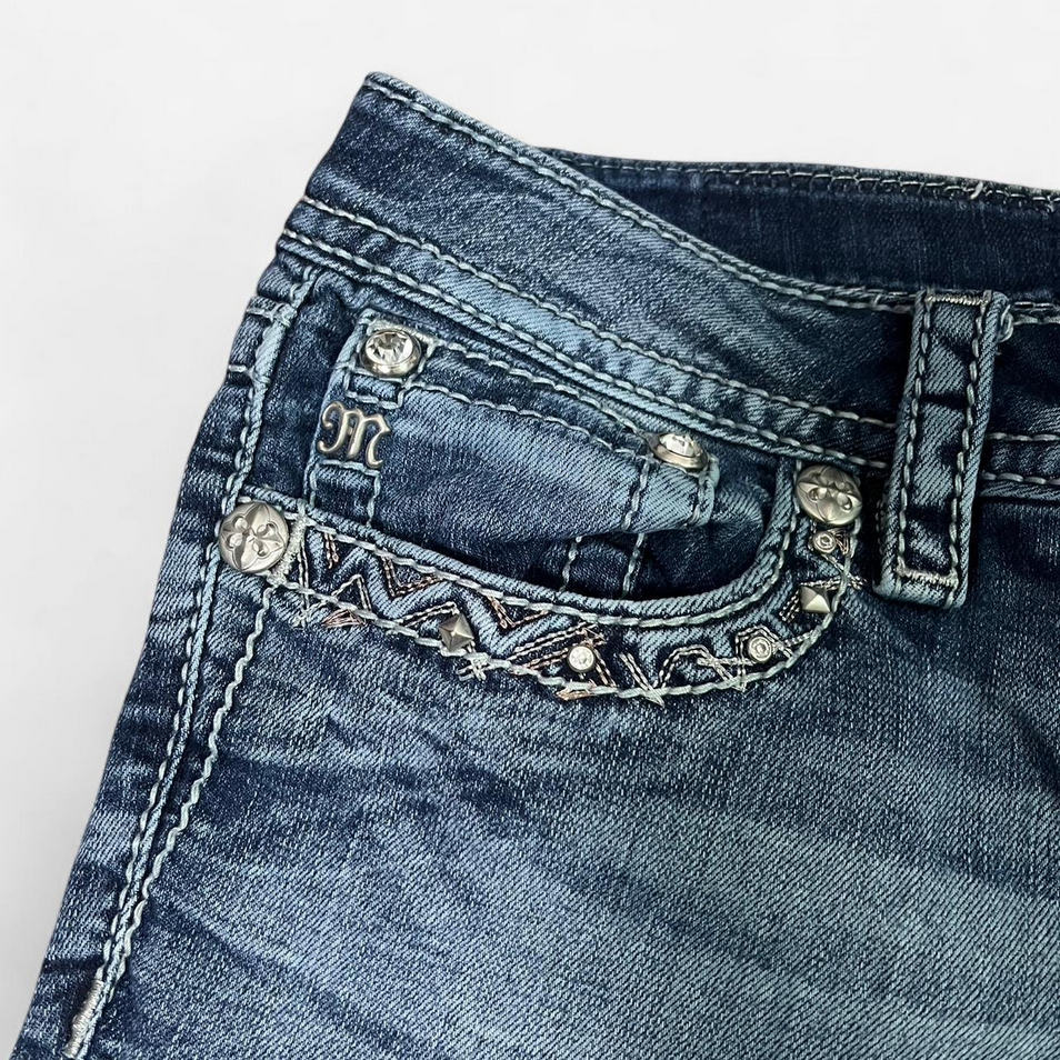 Miss Me Women's Blue Capris • S30