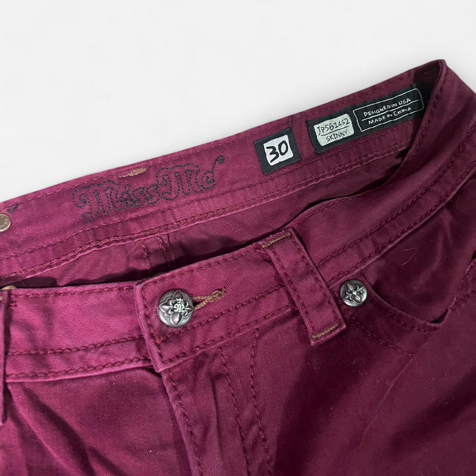 Miss Me Women's Low Rise Skinny Jeans • 30