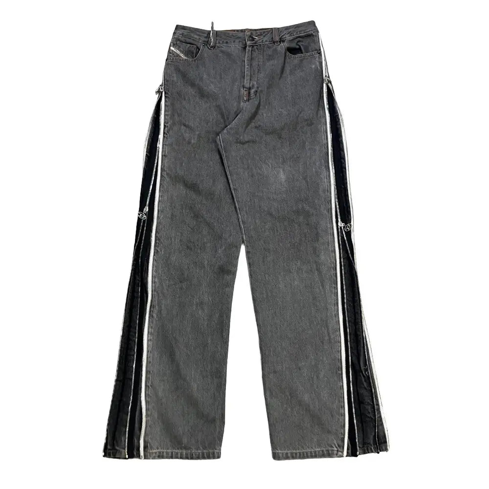 Diesel • Gray Double Zipper Jeans • L32