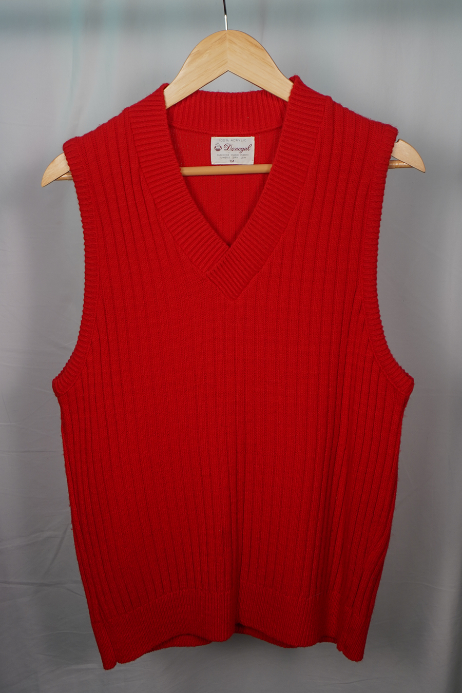 1970s Donegal Red Sweater Vest