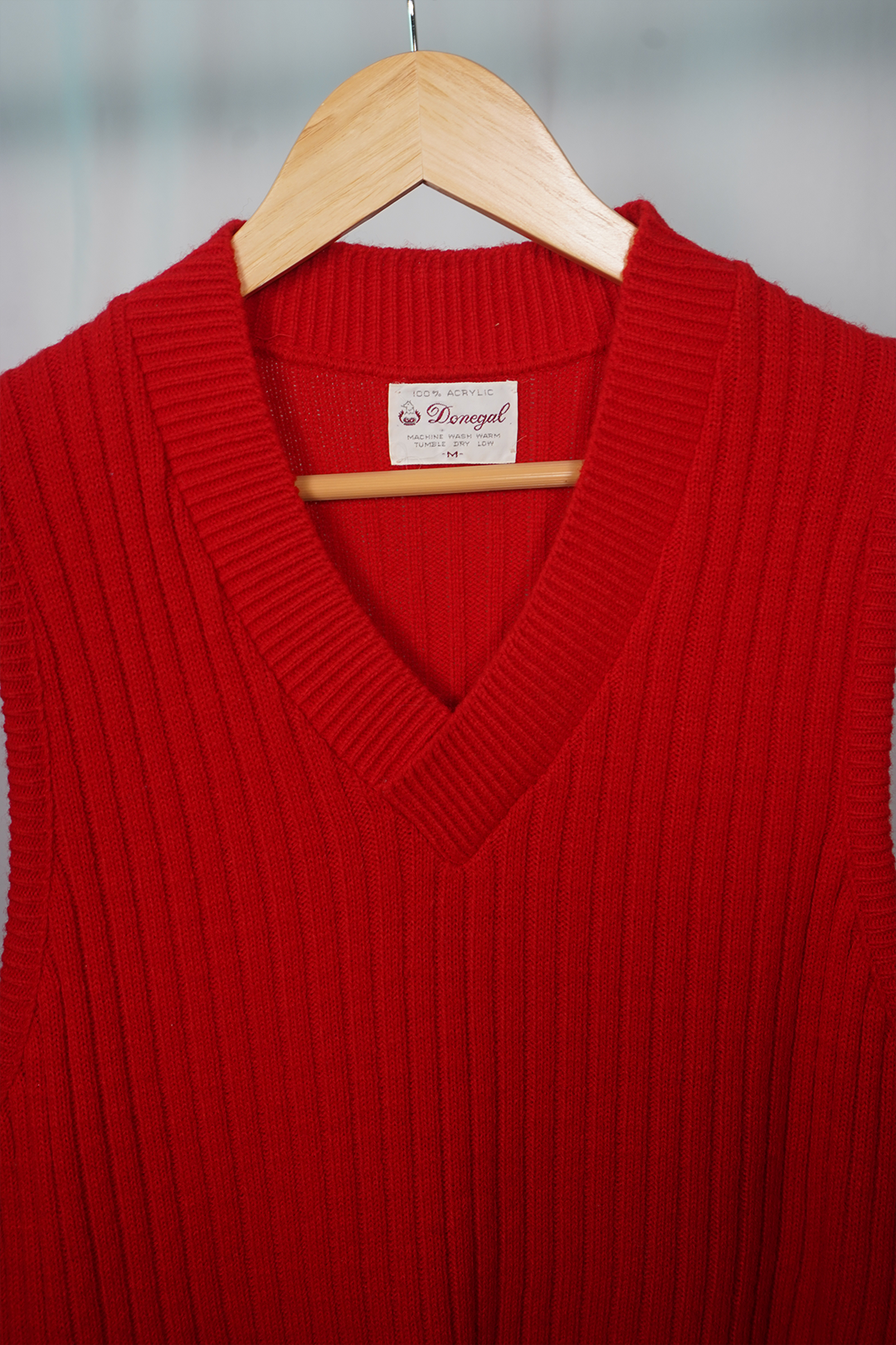 1970s Donegal Red Sweater Vest