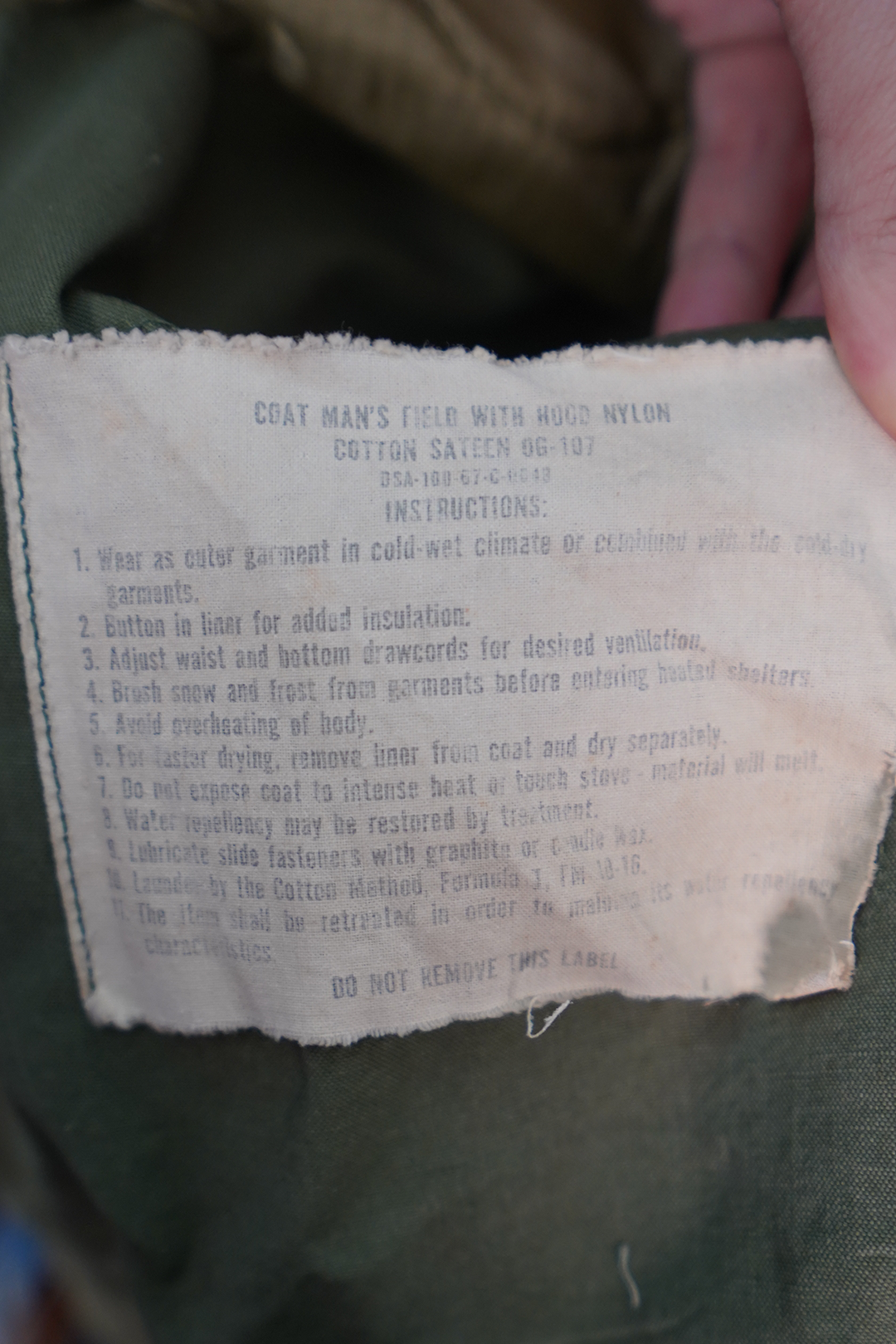 1967 M-65 Field Jacket OG-107
