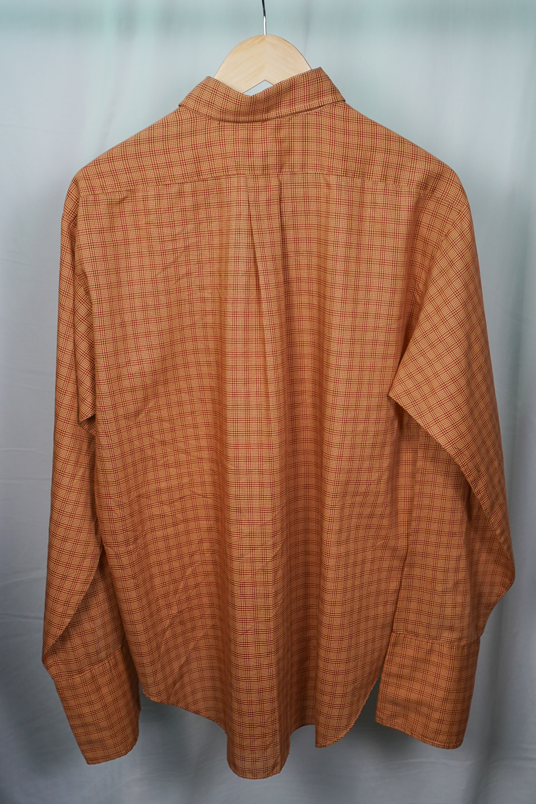 1960s Arrow Monarch Orange Plaid Decton Shirt