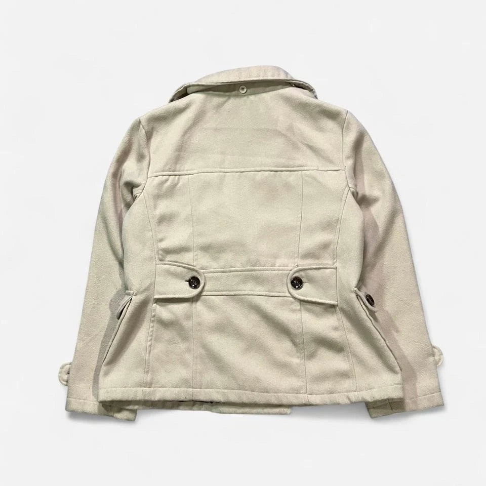 Dollhouse • Leopard Cream Pea Coat • XL