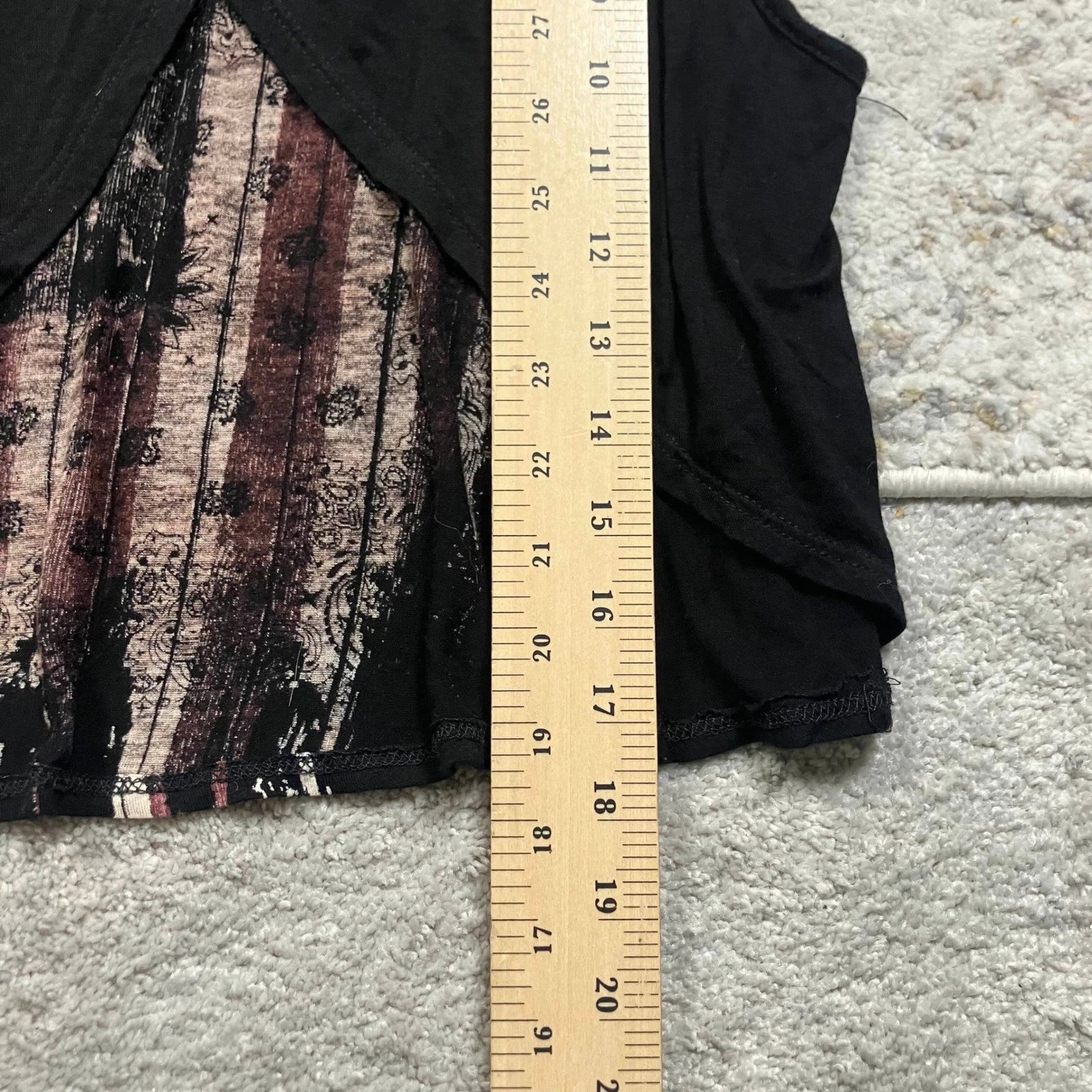 Charlotte Ruse • American Flag Black Tank Top • M