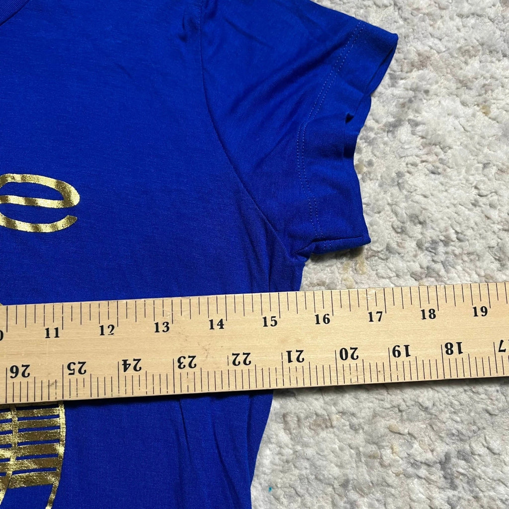 Bebe • Blue Graphic T Shirt  • M