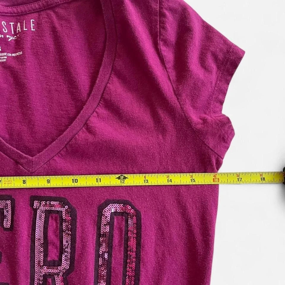 Aeropostale • V-neck Purple Shirt • L