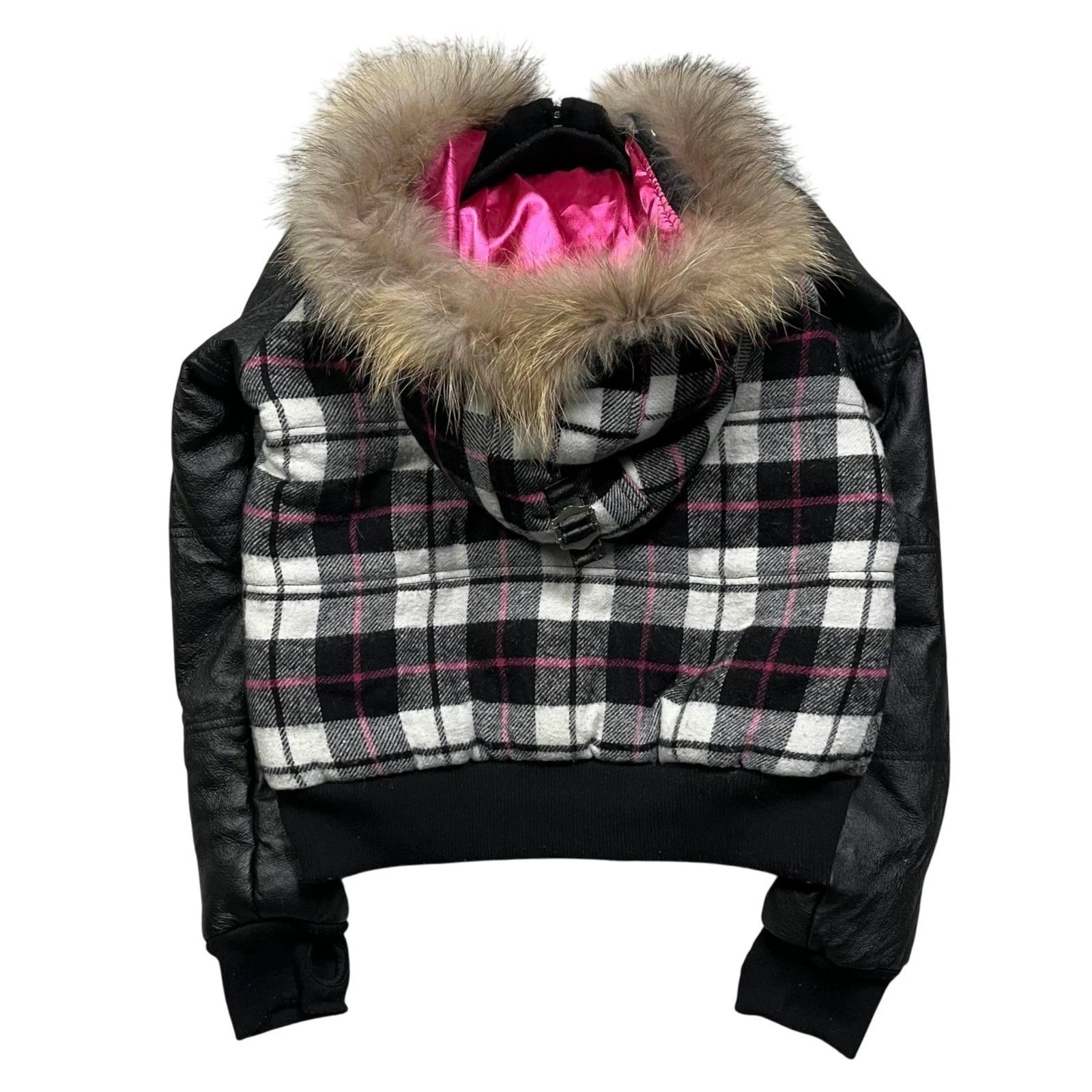 Akademiks • Faux Fur Plaid Jacket • L
